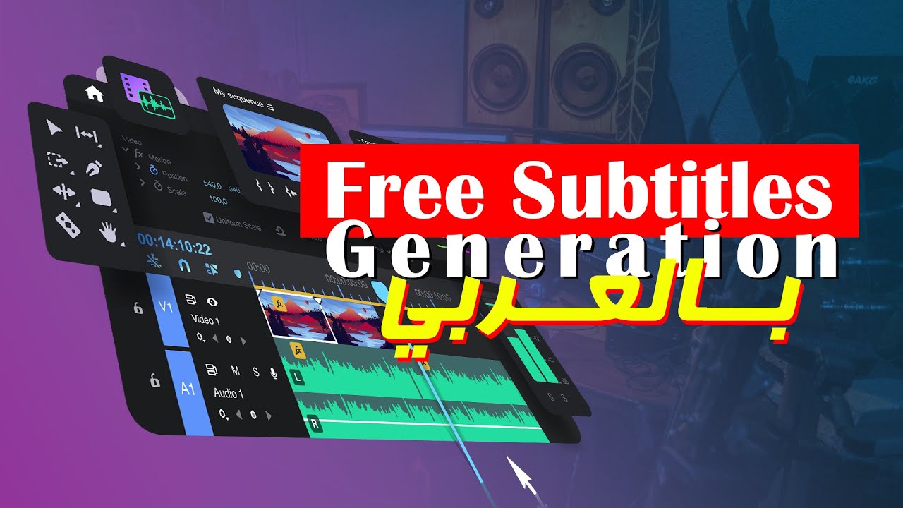 Free Arabic subtitles generation | اكتب على الفيديو بالعربي مجانًا