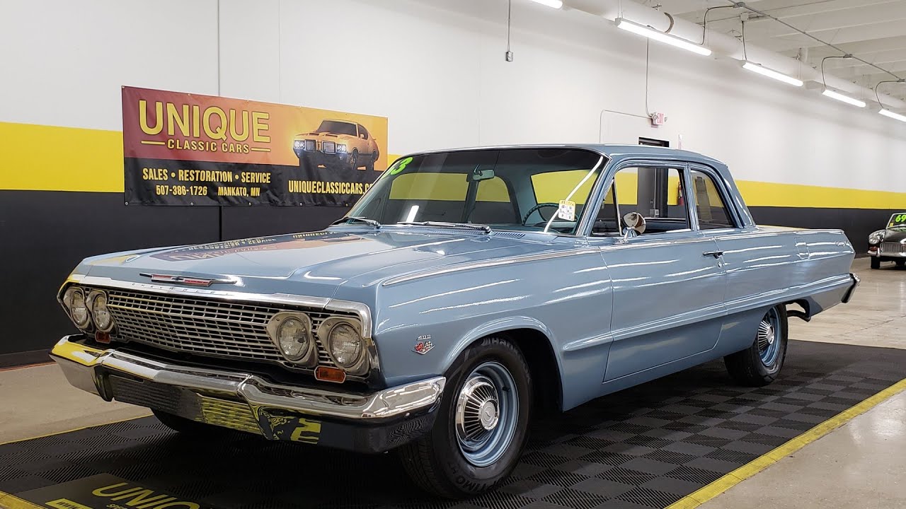 1963 Chevrolet Biscayne 2dr Post | For Sale - $43,900