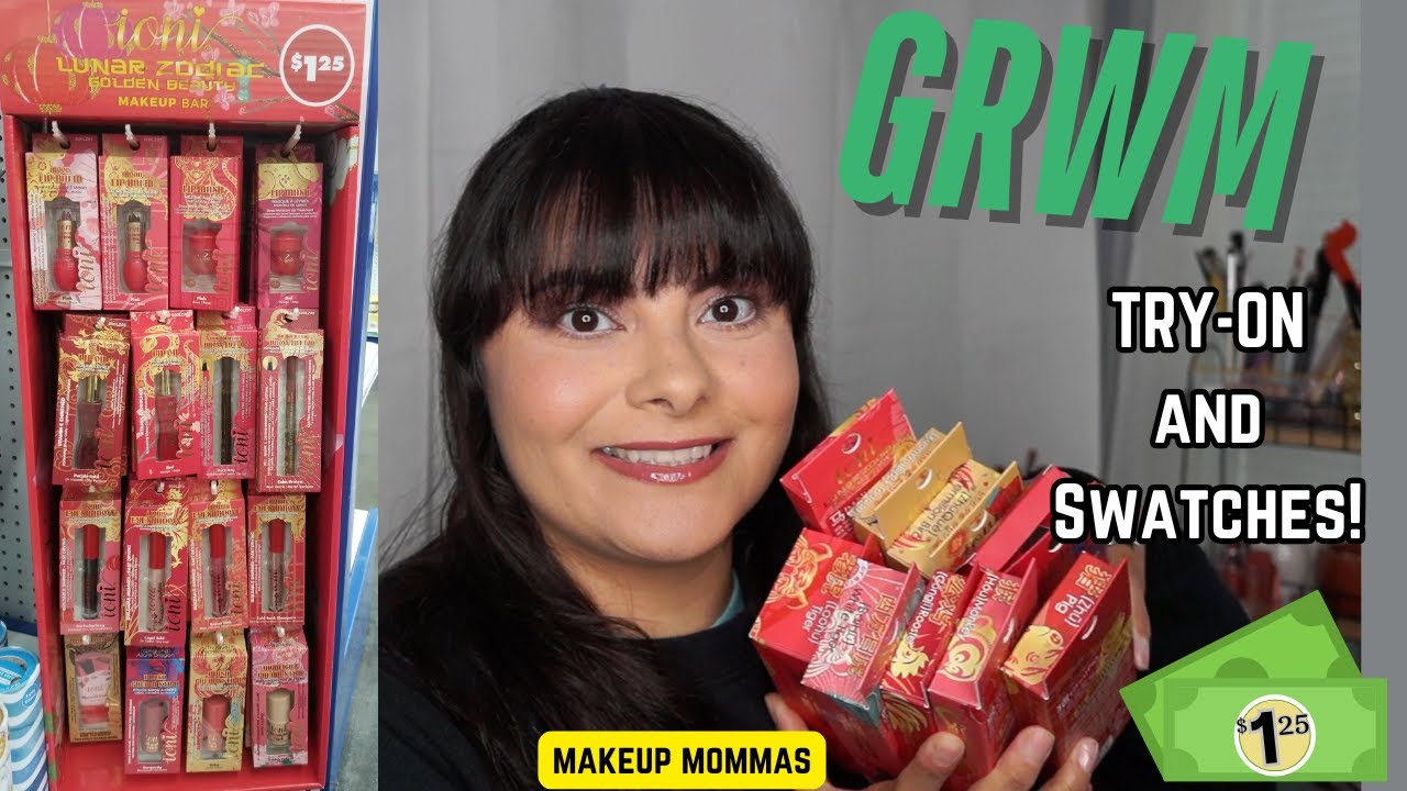 Trying IONI NEW MAKEUP COLLECTION from DOLLAR TREE | GRWM | Makeup Mommas