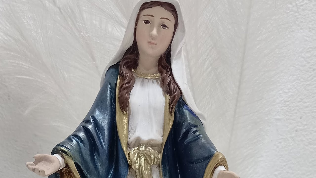Como pintar una Virgen Medalla Milagrosa