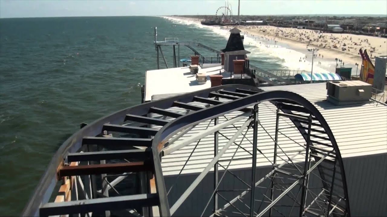 Star Jet  Roller Coaster POV Front Seat On-Ride Casino Pier Seaside Heights New Jersey Shore