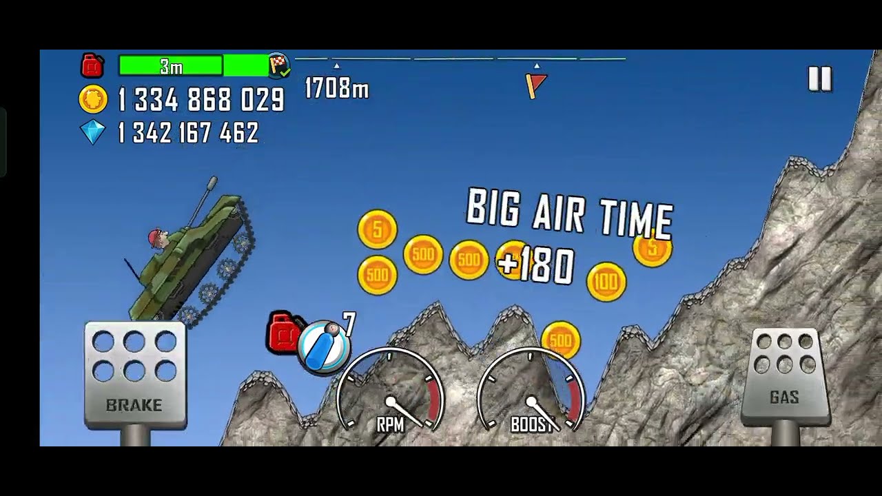 ARMY TANK ON MOUNTAIN 🏔️ STAGE IN HILL CLIMB RACING 