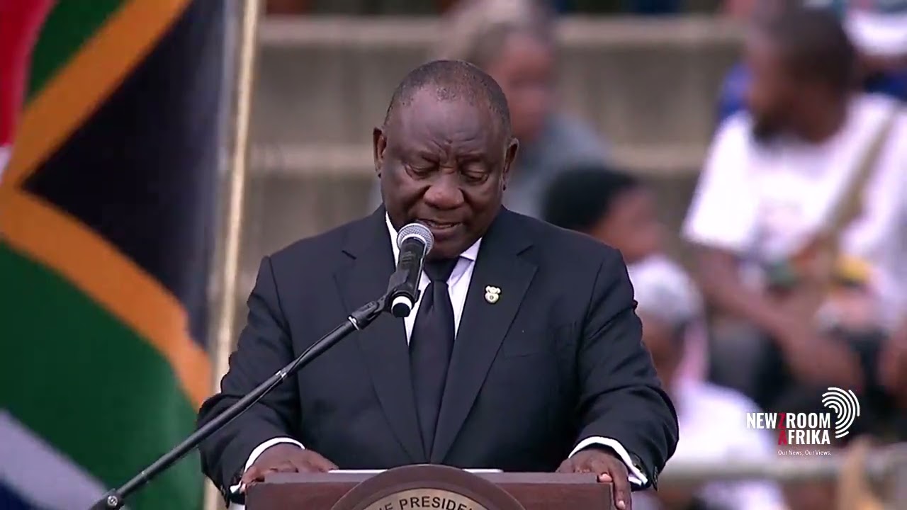 Ramaphosa delivers Price Mangosuthu Buthelezi's eulogy