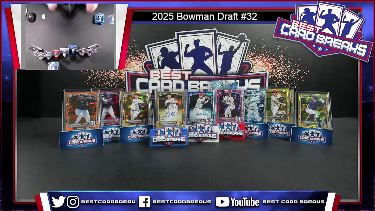 2025 Bowman Draft #32 - SAPPHIRE 3 Box Pick Your Team-  2/19/26