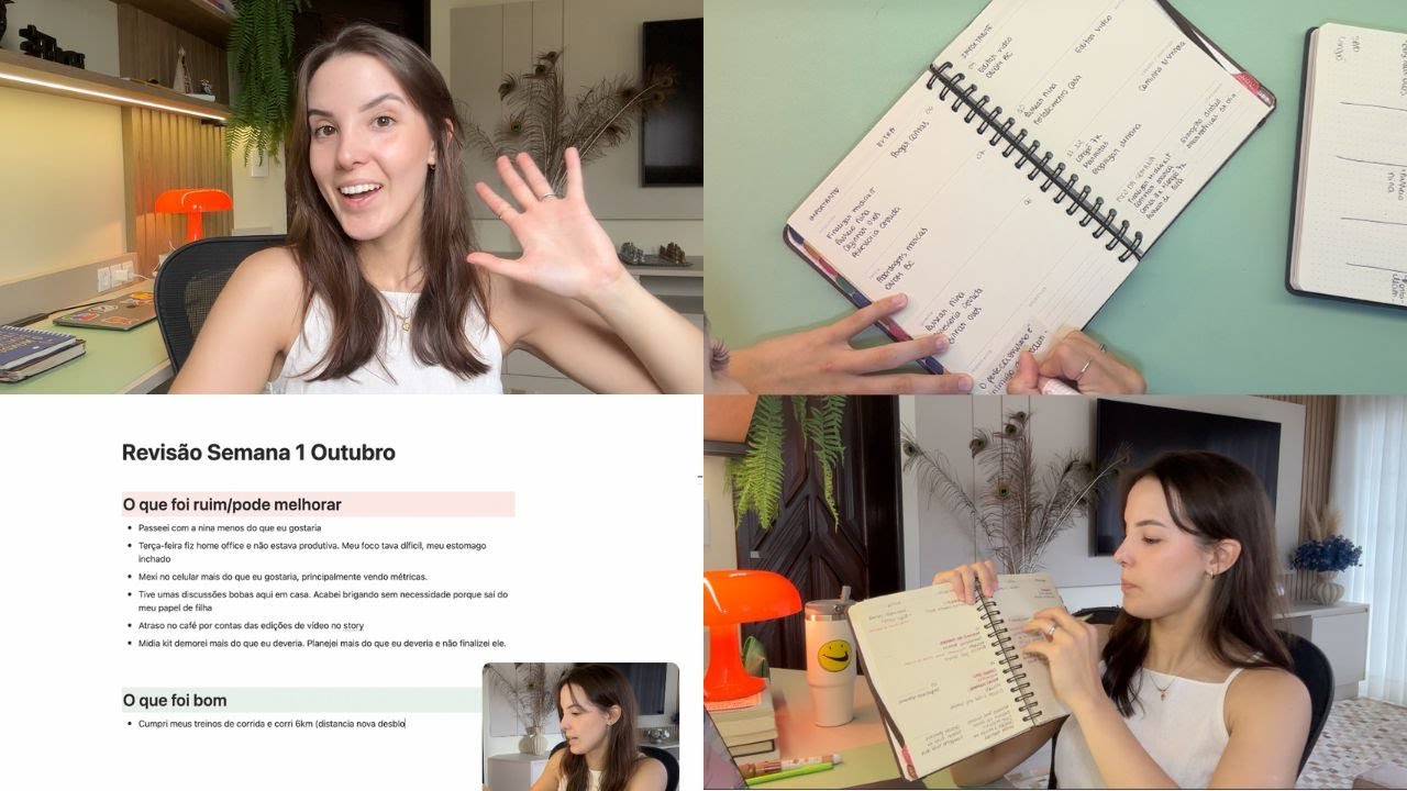 Organize a semana comigo: revis&atilde;o e planejamento | Produtividade na vida real