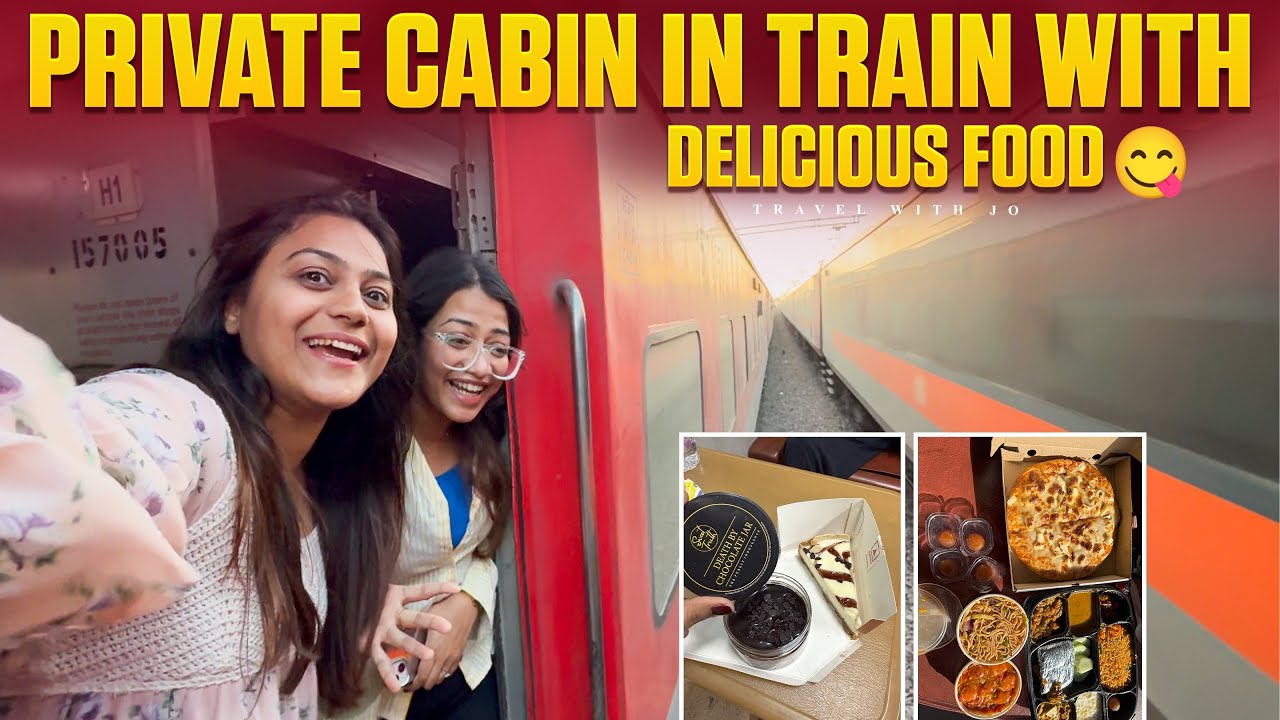 Private Cabin of First class Luxury Train with Delicious food 😋 Sachkhand Exp Online food in train