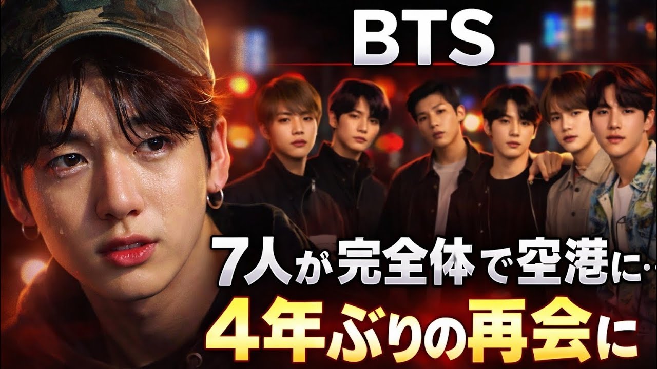 BTSがついに7人で動いた…空港で見せた“あの空気”に震えた瞬間 😭✈️🔥