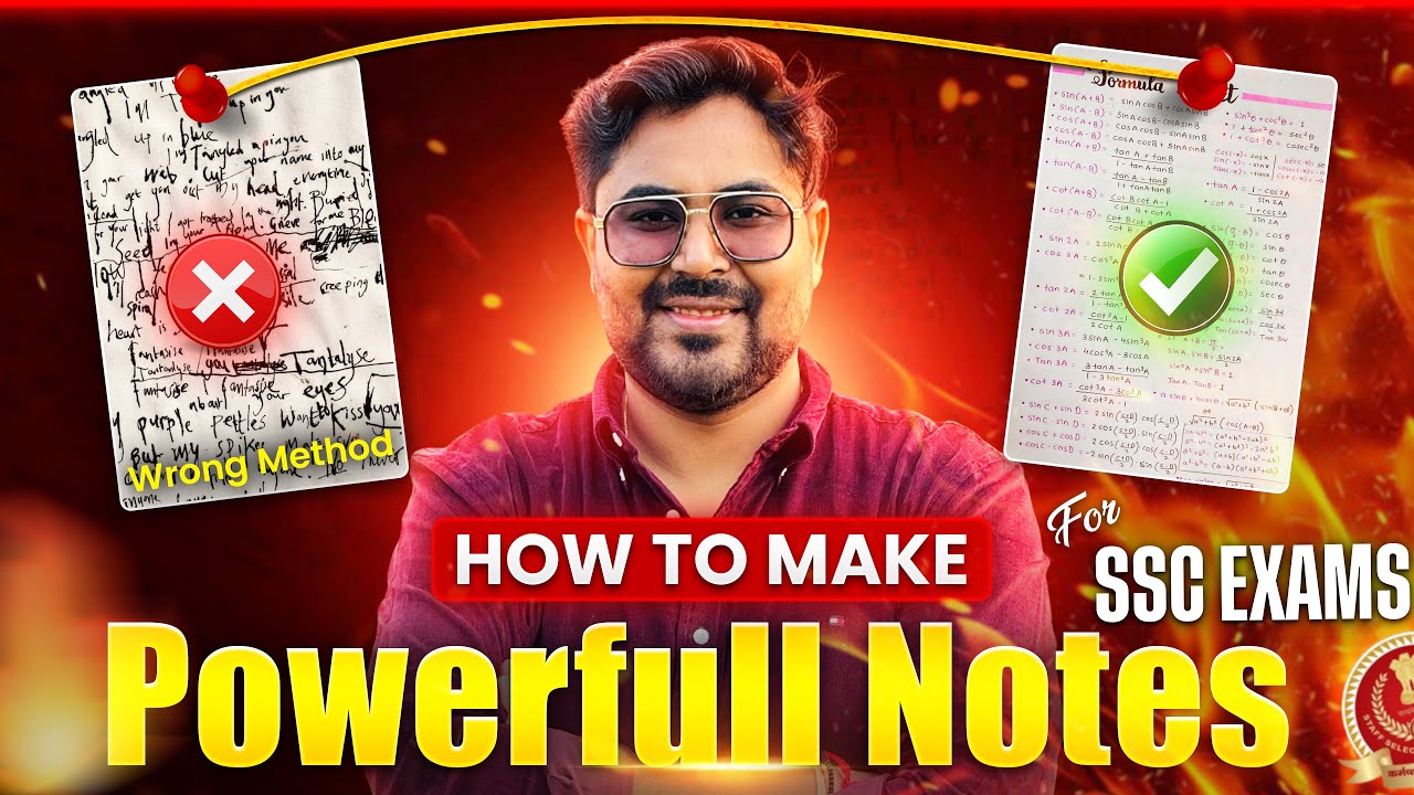 How to Make Powerful Notes for SSC Exams 🔥(Right Method) SSC Toppers Secret 😱 Gagan Pratap Sir #ssc