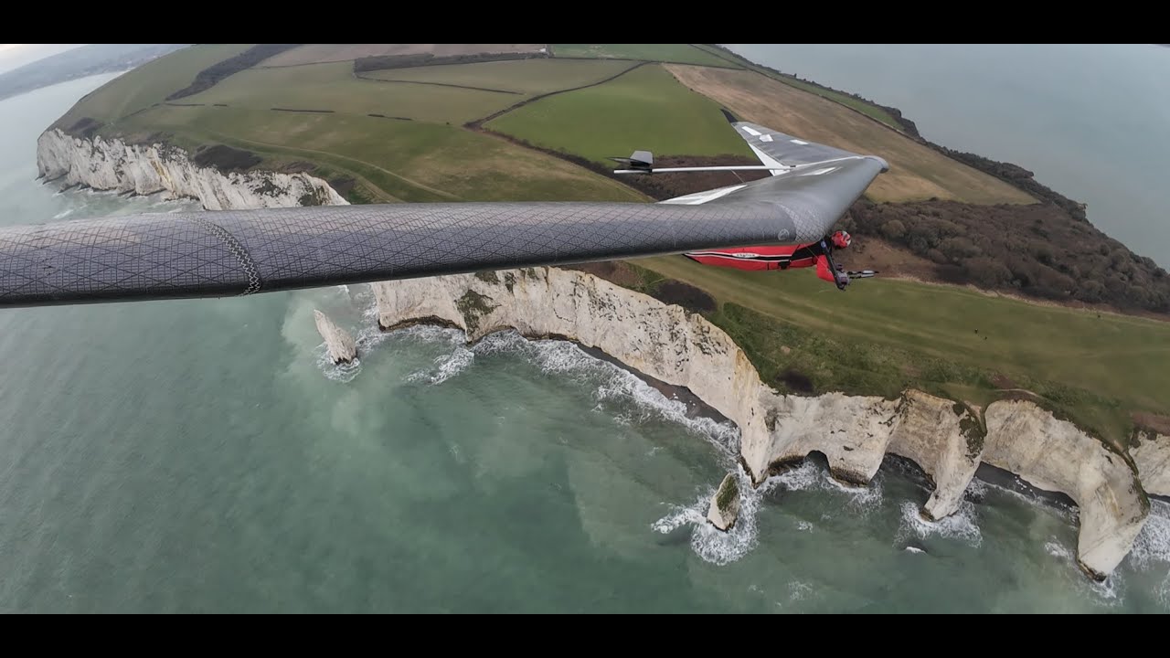 2025 02 15   Winter flying at Ballard Down, south UK