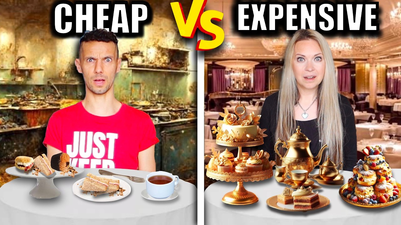 SHOCKING! CHEAP vs EXPENSIVE AFTERNOON TEAS!
