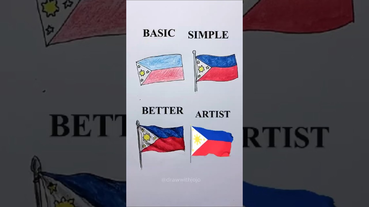 PHILIPPINE FLAG DRAWING  #drawing #art