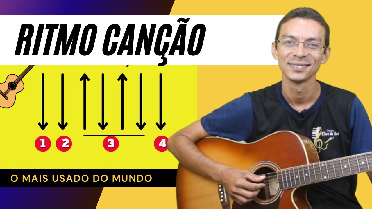 RITMO CANÇÃO | A batida mais usada no mundo  (Aula de violão)