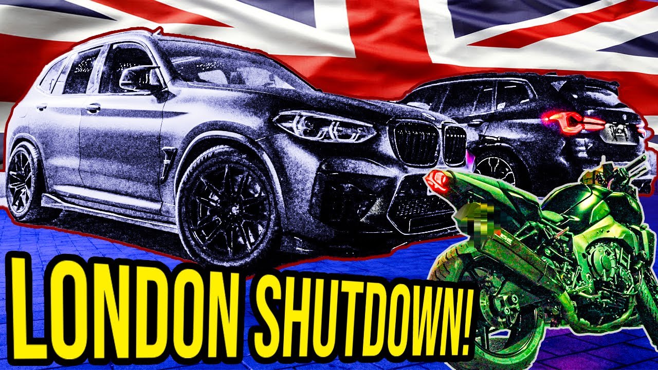 Yamaha R1M vs 900BHP BMW X3M's - London Night Drive POV