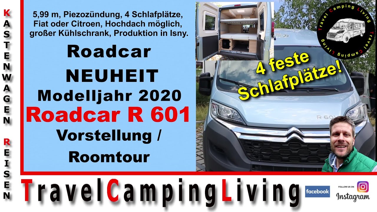 Roadcar R 601 Modelljahr 2020 | Neuheit | 4 feste Schlafplätze | Stockbetten | Kurzvorstellung