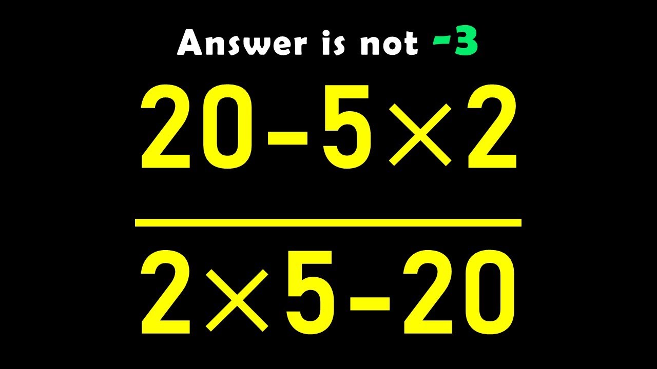 Эта простая математическая ошибка вводит в заблуждение всех!