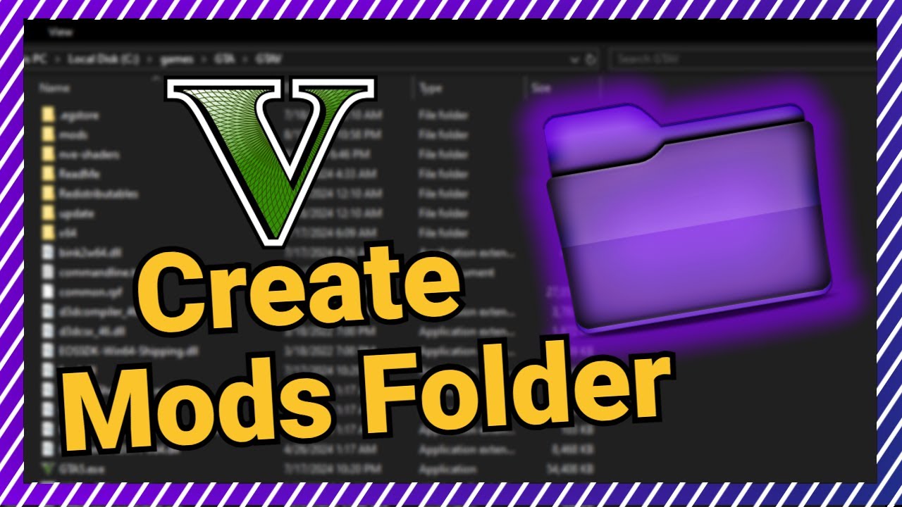 GTA V Mods Folder| How to create a Mods Folder 2024