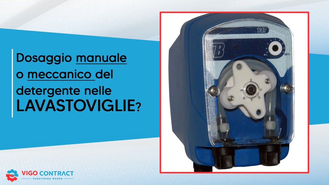 Come funziona una lavastoviglie industriale, dosaggio del detergente manuale o meccanico?