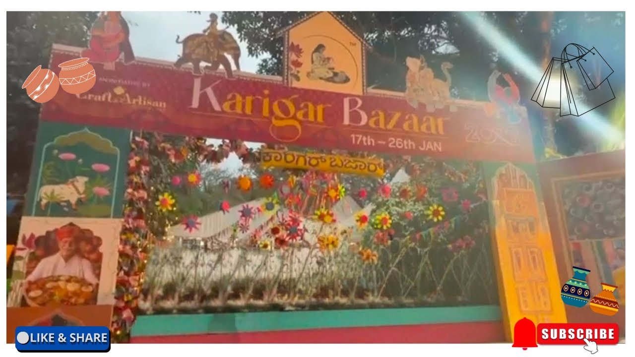 A visit to karigar bazar Bengaluru #dailyvlogs #food #traditional #karigarbazar #benagluru #outing 