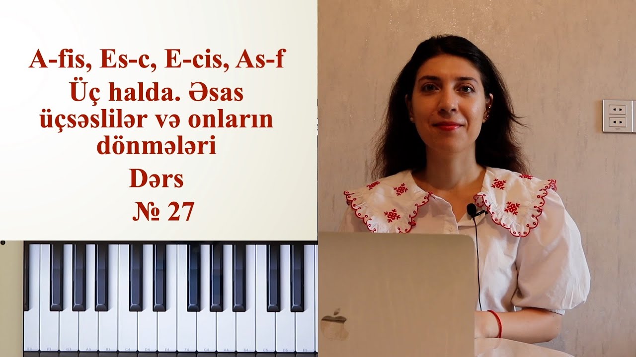 №27/Lya, Mi bemol,Mi,Lya bemol major, fa diyez, do,do diyez,fa minor qamması/Musiqi  nəzəriyyəsi