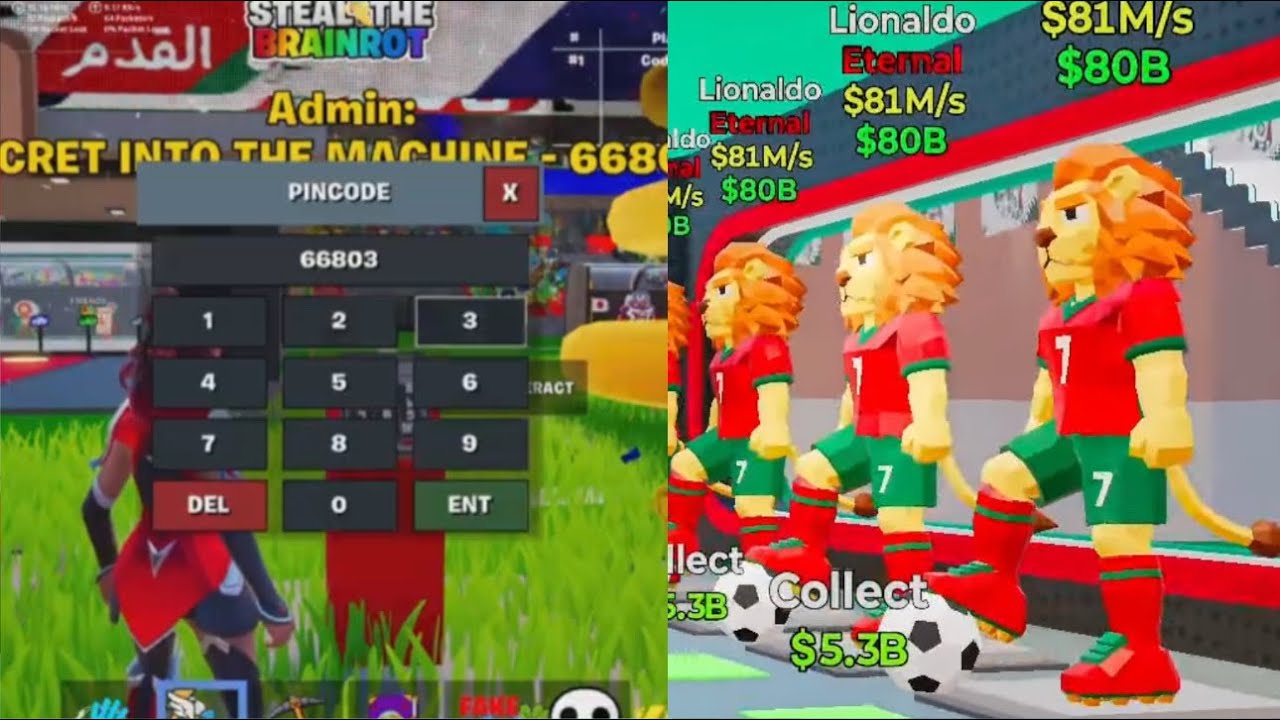 SECOND CODE 3rd ADMIN ABUSE STEAL THE BRAINROT FORTNITE ADD SECRET INTO MACHINE CODE FOOTBALL EVENT