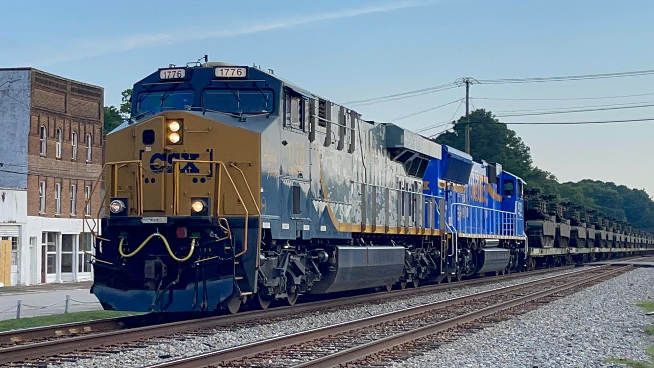 Chasing CSX Military Train From Kenly to Rocky Mount NC 06/06/2025 w CSX 1776 🇺🇸 & #4720 We Are One