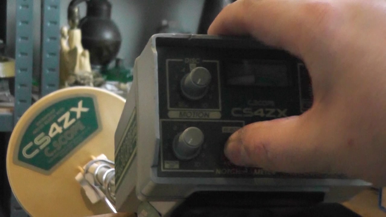 C Scope CS4ZX vintage metal detector instructions and review