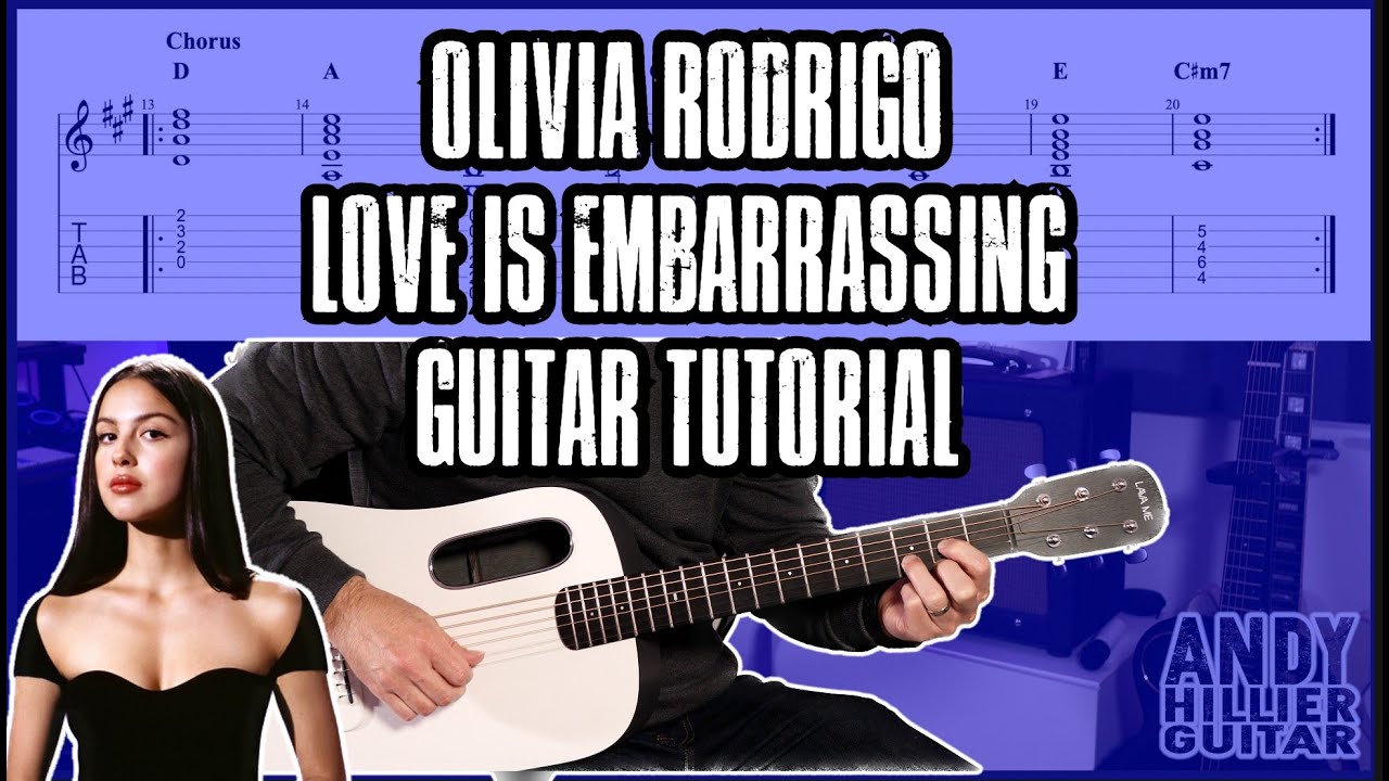 Olivia Rodrigo - love is embarrassing Guitar Tutorial Lesson