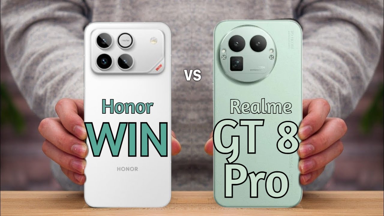 Honor Win vs Realme GT 8 Pro | Full Comparison 2025 &ndash; Camera, Gaming, Battery & Performance Test
