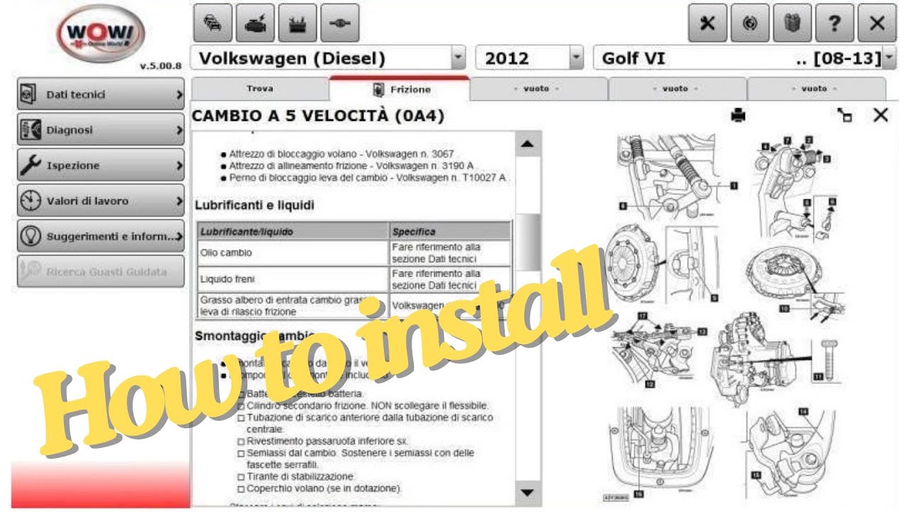 How to install WOW Wurth 5.00.8R2 diagnose software auto So installieren Software , programvaren