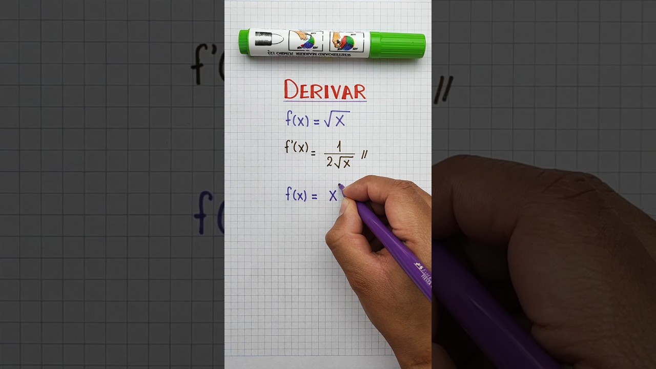 Derivada - ra&iacute;z cuadrada 🙂✌️ #ingedarwin #derivadas