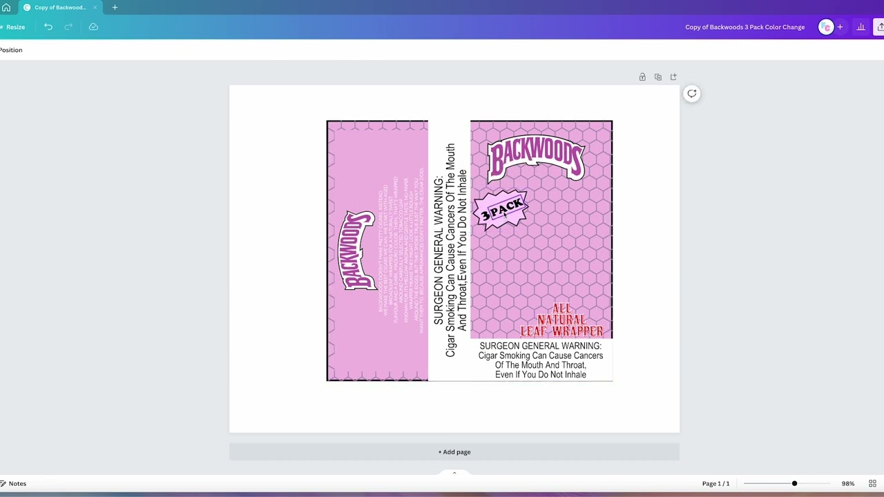 BACKWOODS CANVA TEMPLATE TUTORIAL