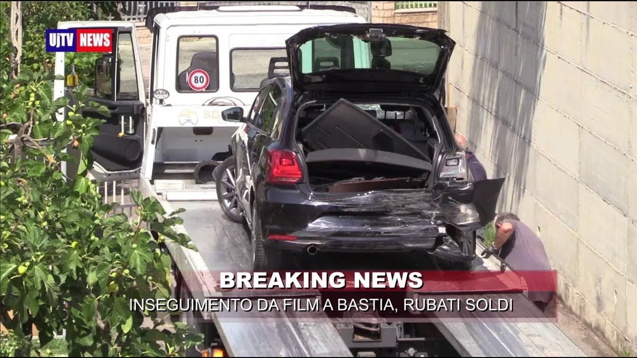Inseguimento da film a Bastia Umbra, auto speronata, feriti, soldi rubati e panico