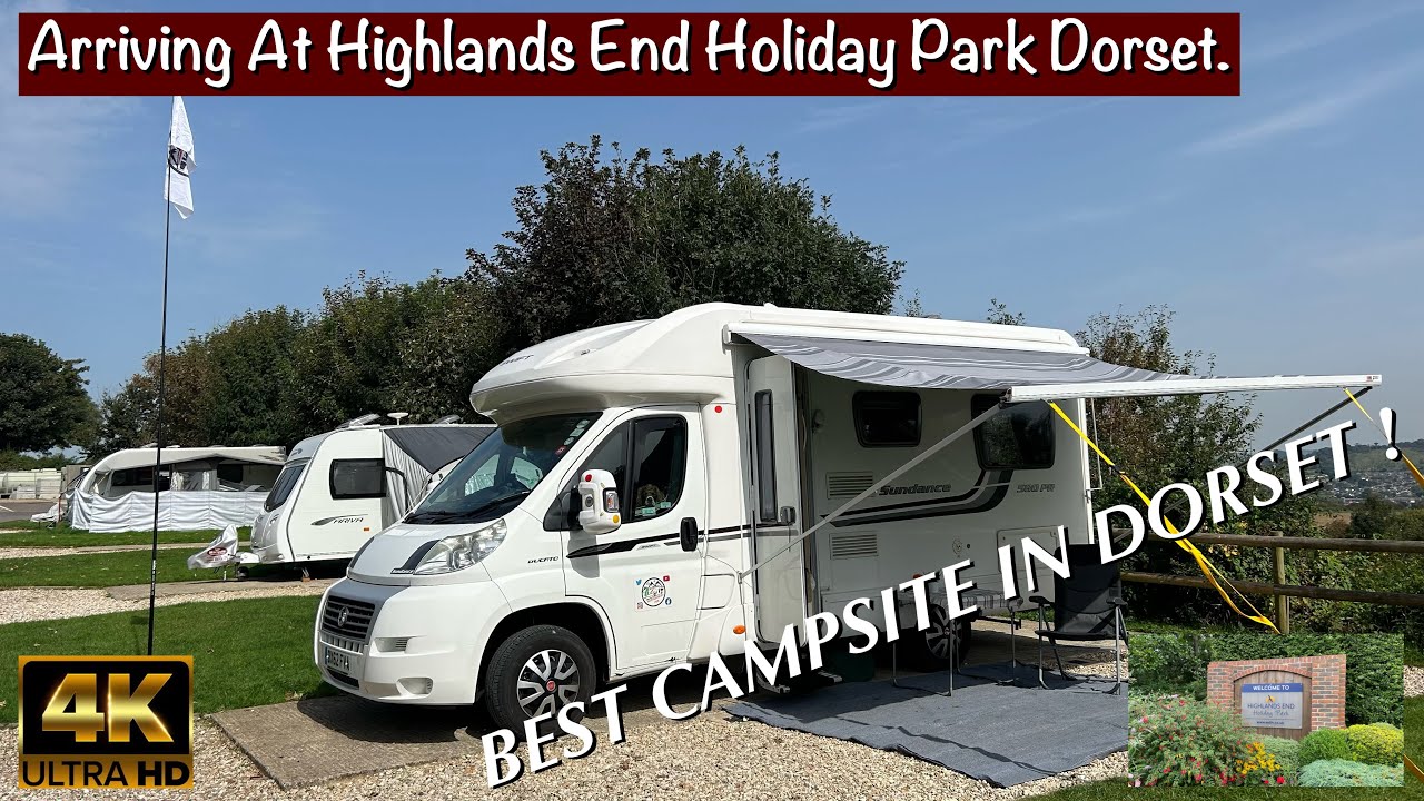 Journey to Highlands End Holiday Park Dorset | Arrival & Site Tour.
