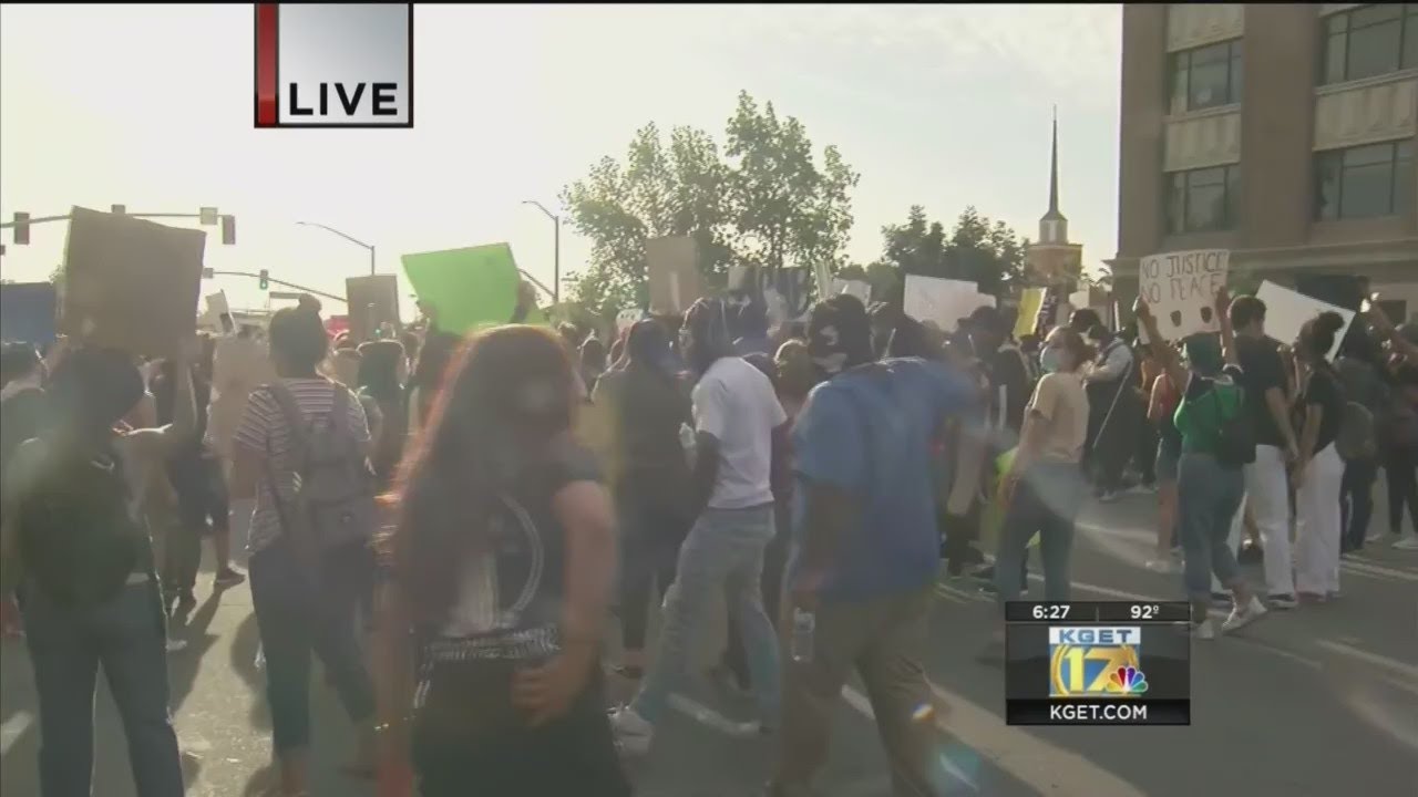 Up to 300 show up for George Floyd protest