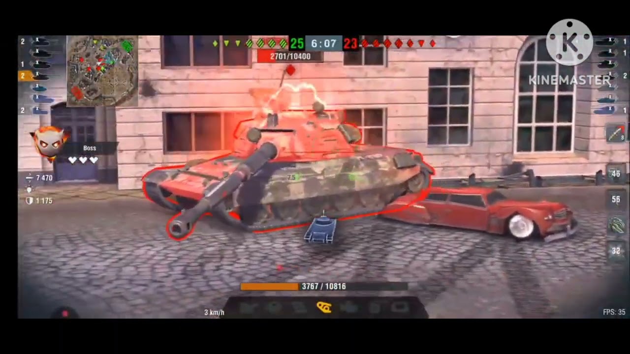 60 tp Lewandowskiego boss vs 60 tp krzemien boss big boss mode Wotblitz 