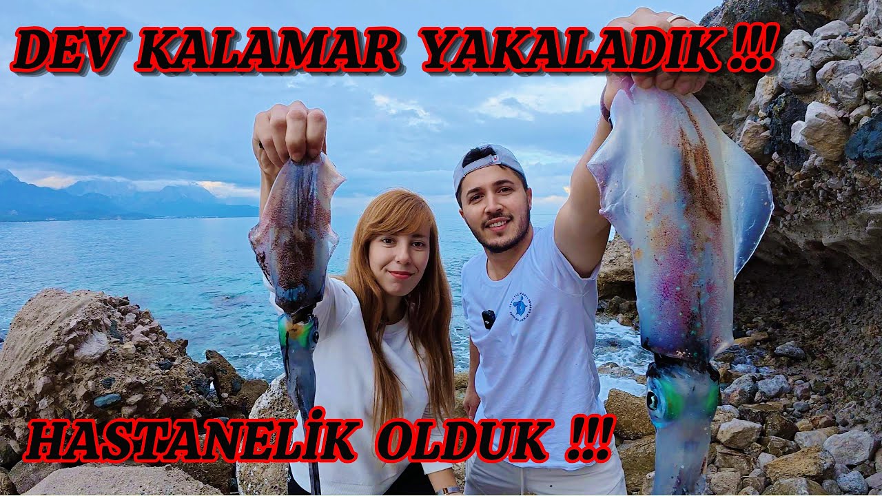 KIYIDAN DEV KALAMAR AVI !!! - AKSİLİKLER PEŞİMİZİ BIRAKMADI... #kalamar #fishing