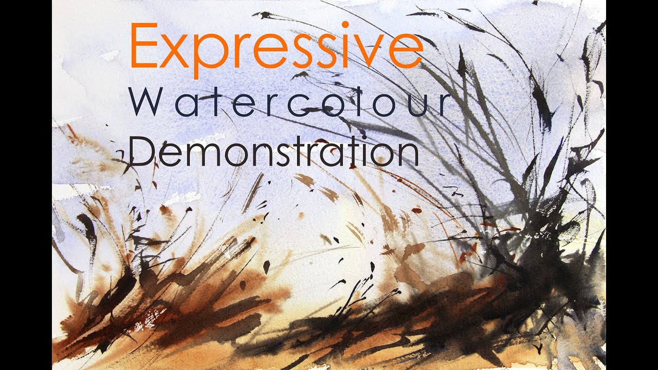 December Grasses, Expressive Watercolour Demonstration