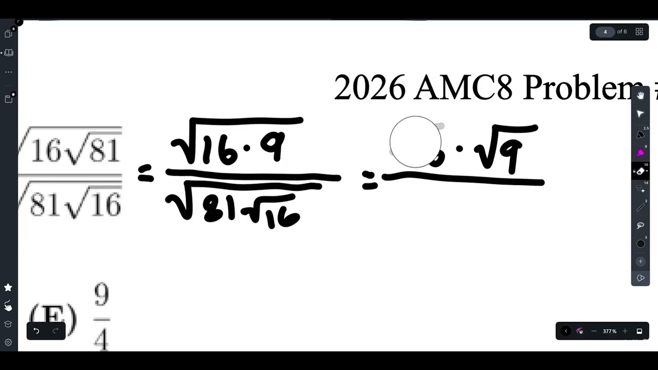 2026 AMC8 Задача №6-10