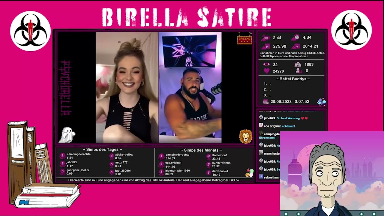 Birella Stream vom 20.09.2023 mit etwas seltsamen Streamkeks