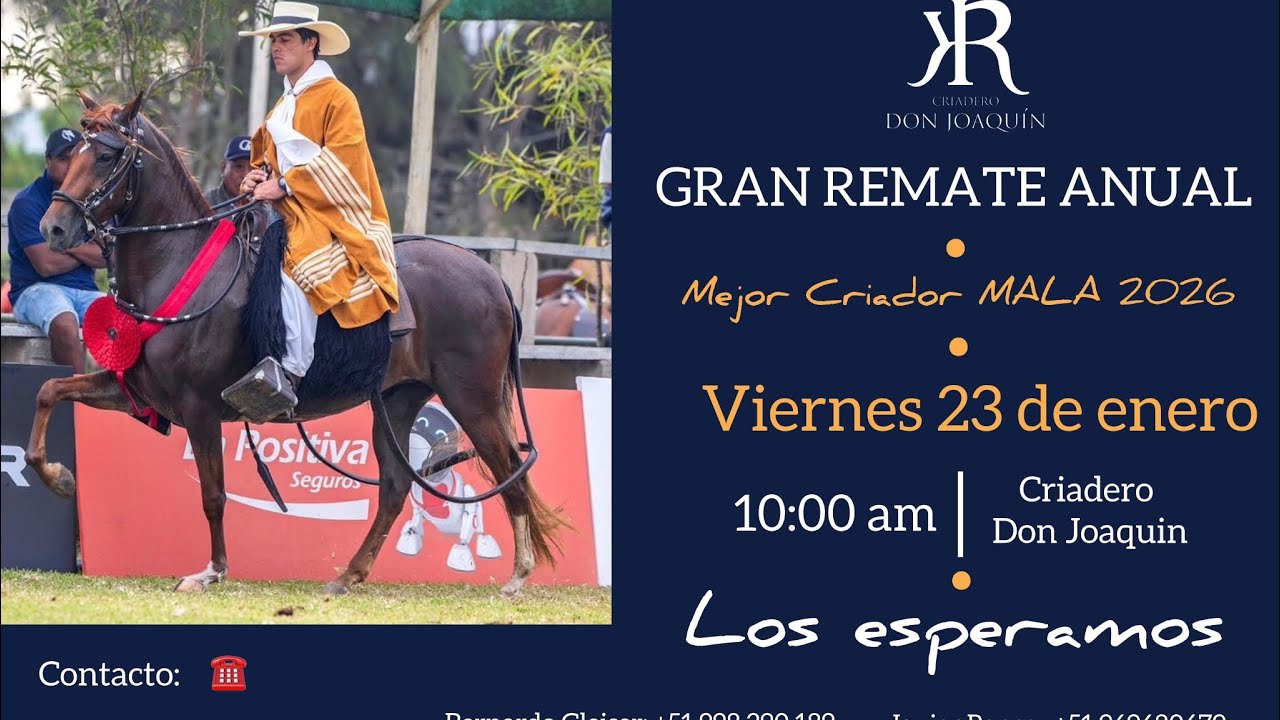 🔴 Mira en VIVO la Exhibicion Venta de Criadero Don Joaquin🔴