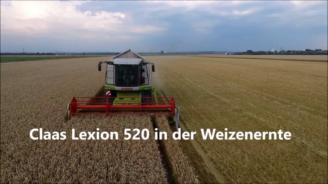 Claas Lexion 520 Weizenernte 2016 # Hof Becker # vom Feld ins Silo