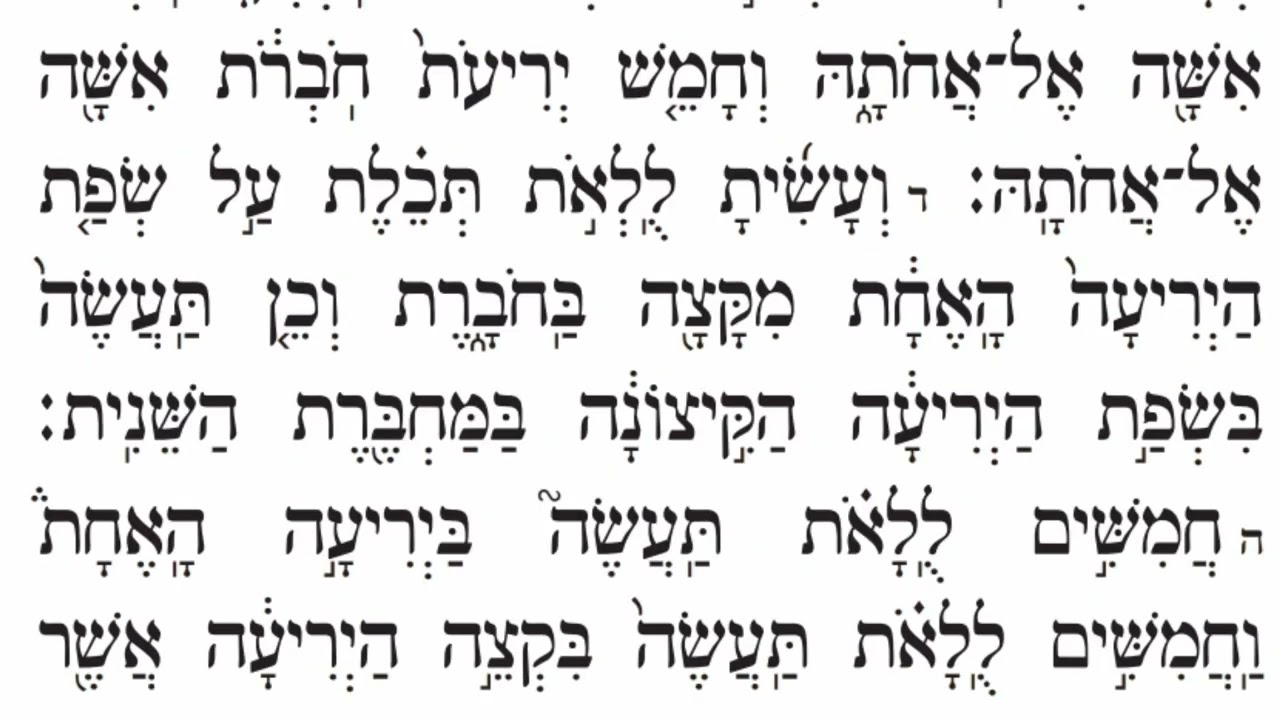 קריאת התורה פרשת תרומה נוסח חב