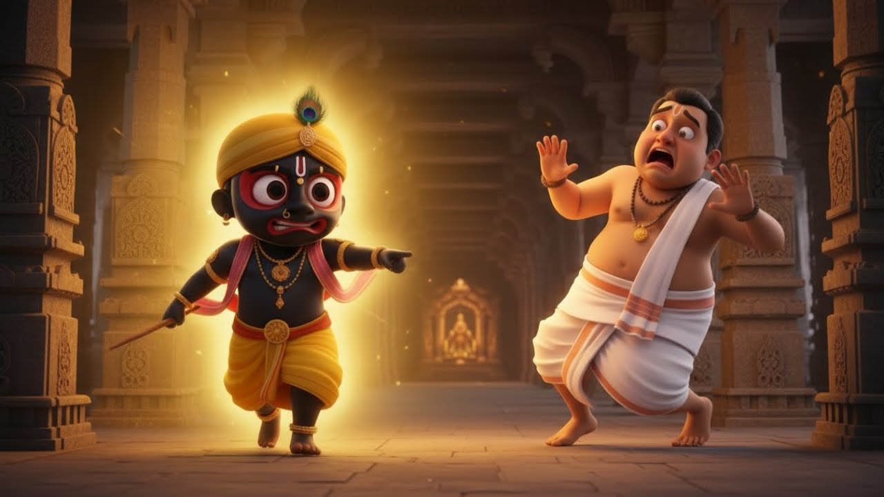 Bhagwan Jagannath Pujari Ke Peeche Danda Lekar Kyun Daude? 😱 | Sachchi Katha | Jagannath Ji Leela