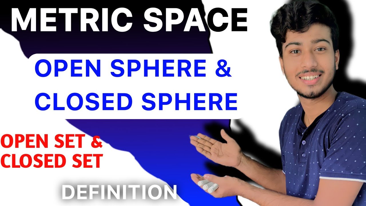 METRIC SPACE- Open Sphere, Closed Sphere , Open Set, Closed Set & Interior Points | Definition