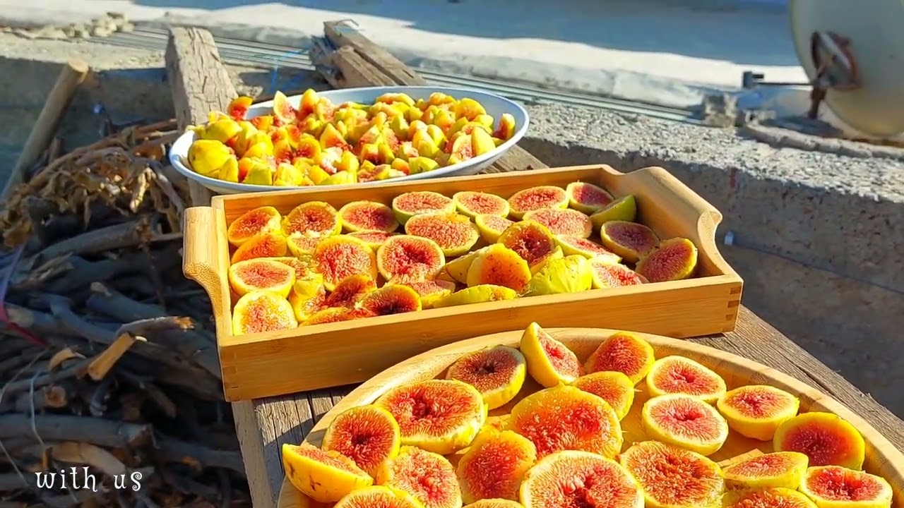 وشک کردنی هەنجیر بە دووڕێگا (بەشی یەکەم)  (drying figs in two ways (part one