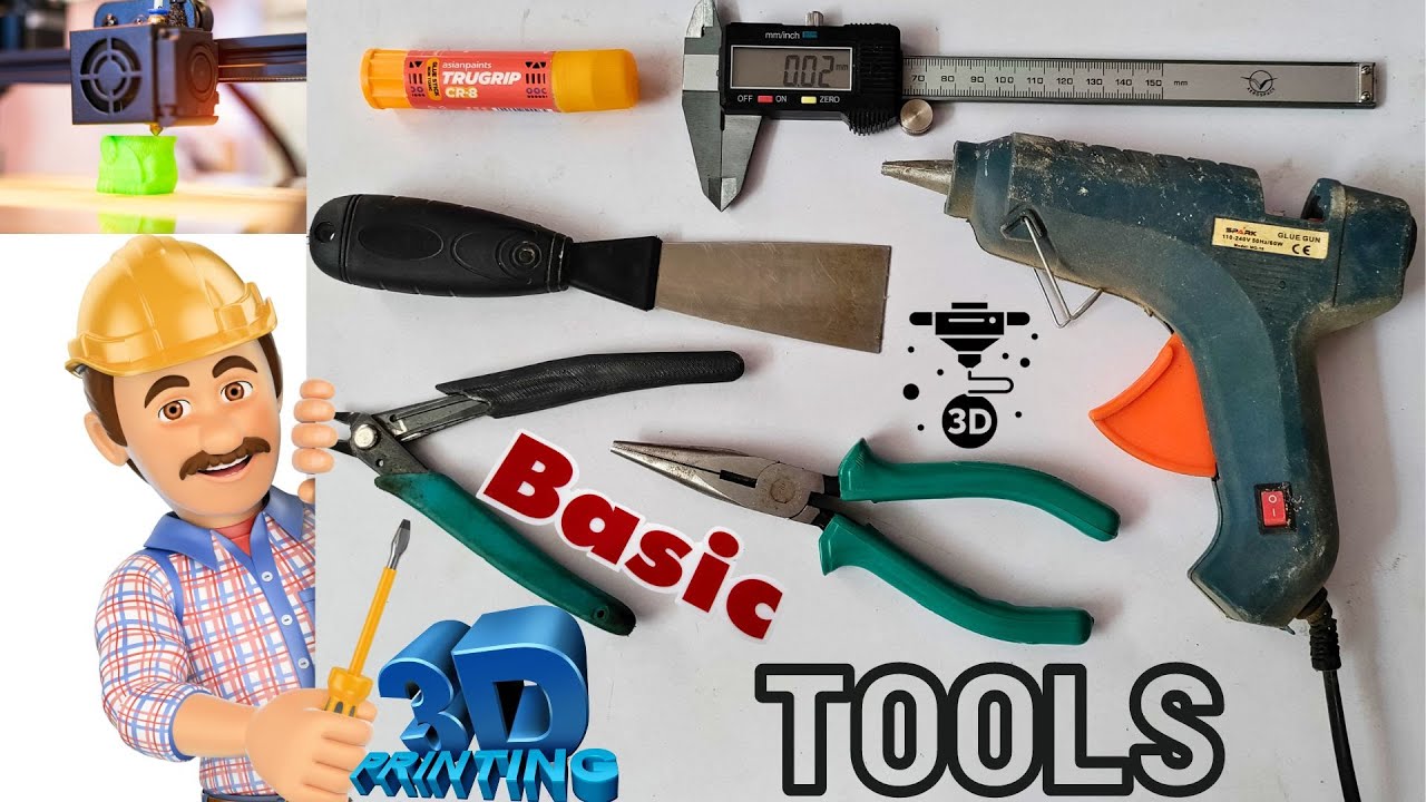 Must-Have Tools for 3D Printing Beginners in Hindi | 3डी प्रिंटिंग के लिए साधारण व महतावपूर्ण ओजार
