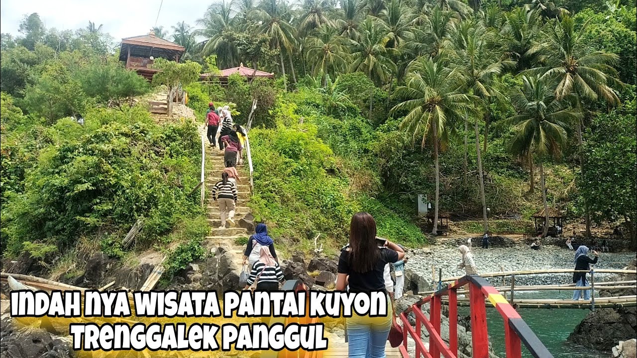 AJAK OLIV LIBURAN DI PANTAI KUYON BARENG TETANGGA SEKITAR 