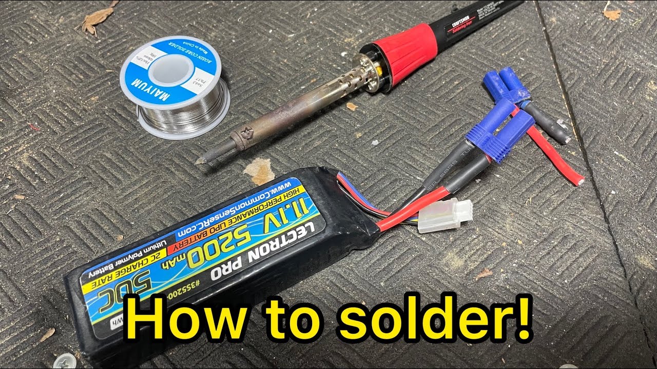 HOW TO SOLDER - Electrical Soldering Battery Connectors & Wires