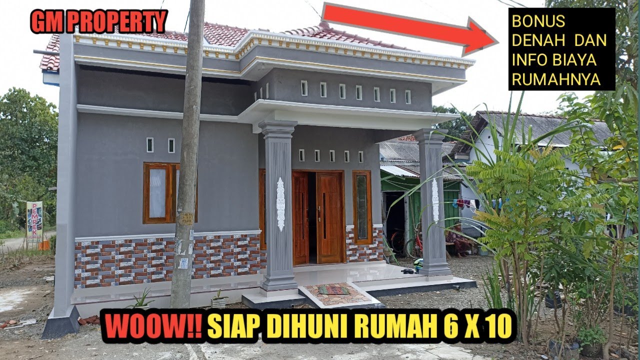 Rumah Minimalis 6 x 10 m Dengan 3 Kamar Tidur