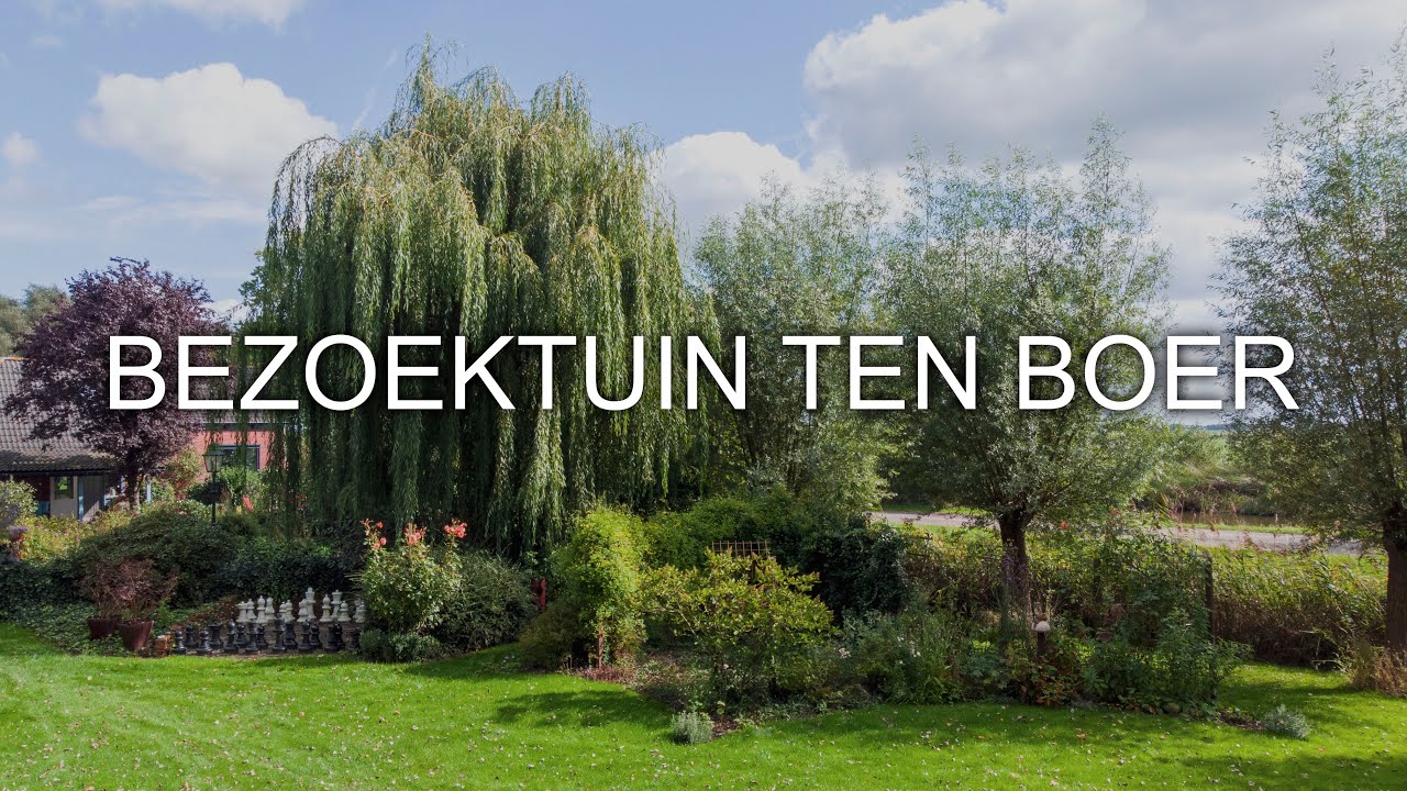 Bezoektuin Ten Boer vanuit de lucht.